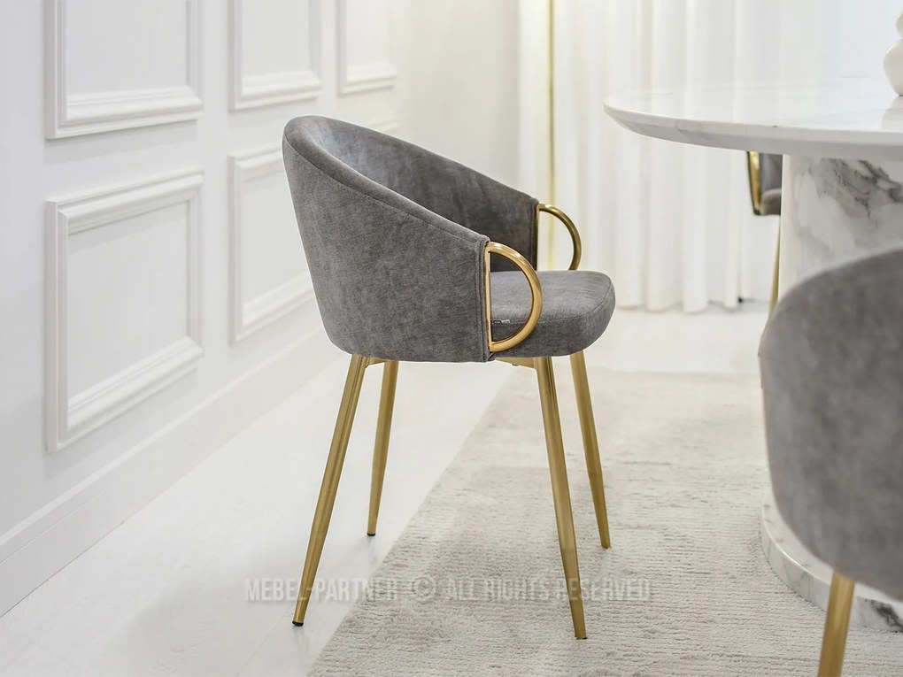 Scaun Carma K (gri + auriu). 1111003
