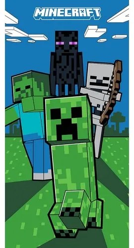 Prosop pentru copii Minecraft Mobi Attack , 70 x140 cm