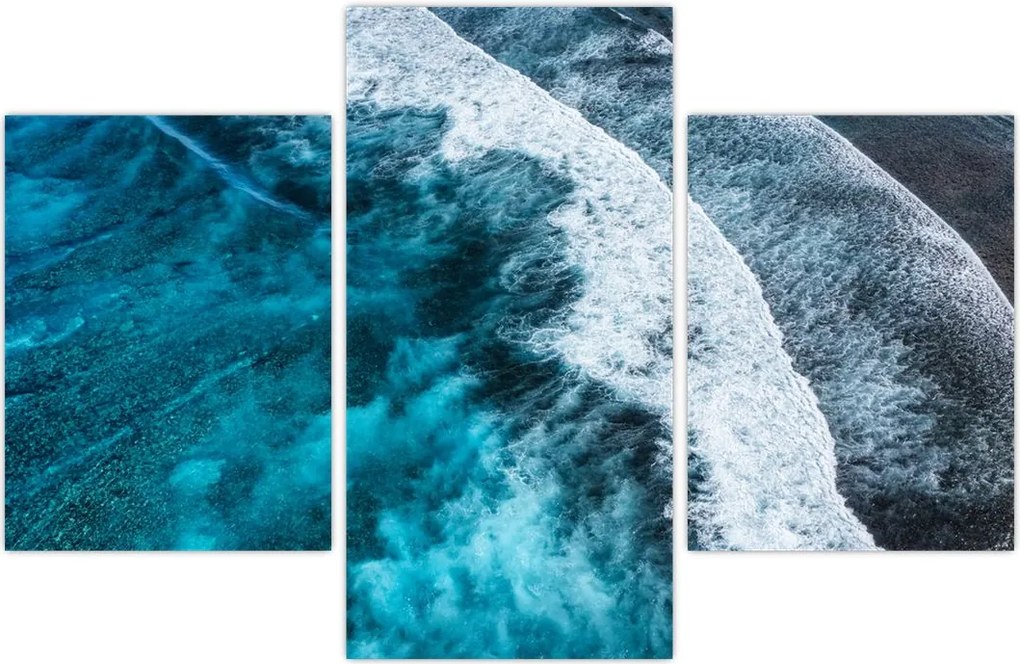 Tablou - Valuri pe mare (90x60 cm)