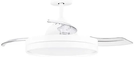 Lustra LED cu Ventilator si telecomanda NEVMA alb