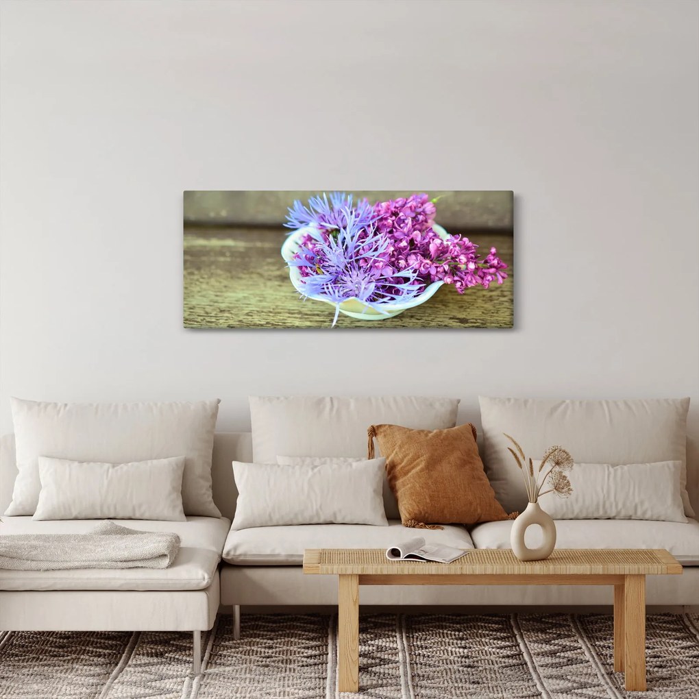 Tablou cu decorațiune din lavanda (120x50 cm)