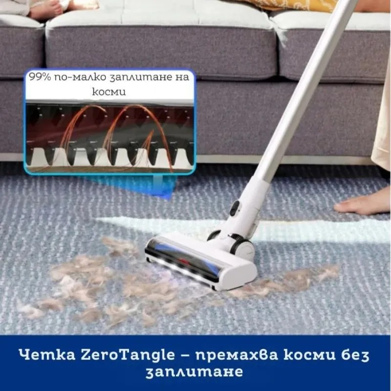 Aspirator vertical si mop 2in1 Tineco Floor One Switch S7, 230W, Curatare uscata/umeda, Autonomie pana la 65 min, 4 moduri, Sistem de auto-curatare FlashDry, Alb/Negru