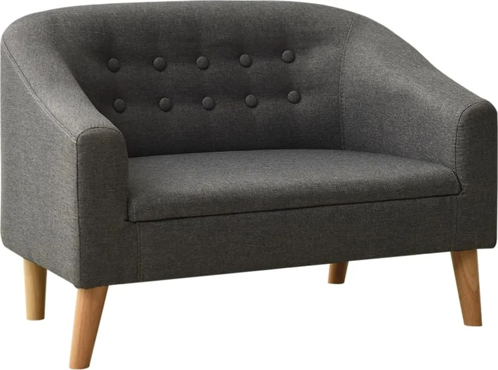 vidaXL Canapea pentru copii, gri, material textil