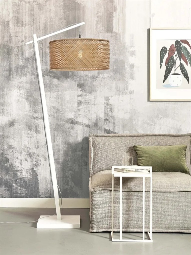 Lampadar eco din bambus Java L white/50x22, nat