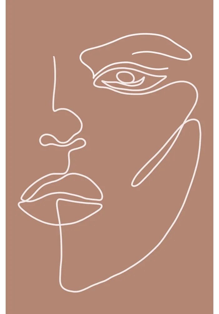 Poster 29x41 cm Woman Face – Veronika Boulová