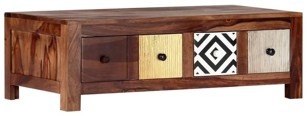 vidaXL Măsuță de cafea, 90 x 50 x 30 cm, lemn masiv de acacia