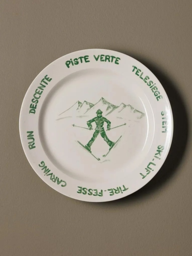 Set 4 farfurii din ceramica, D25.5 cm, Lapique