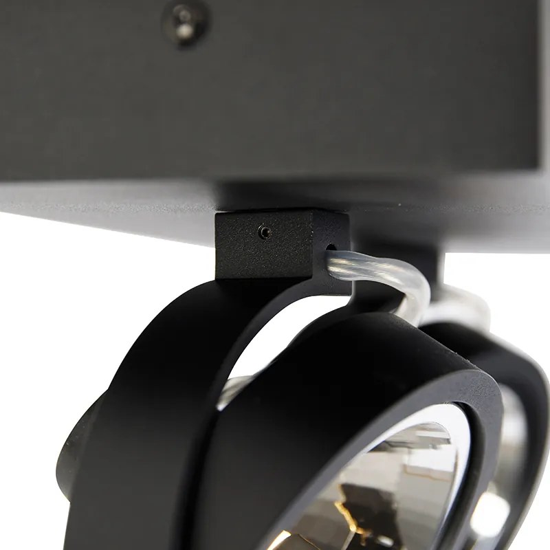 Spotlight de design negru reglabil cu 2 lumini - Go
