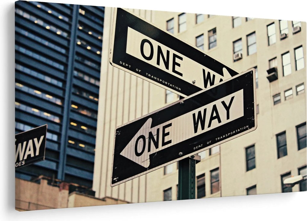 Tablou - New York ONE WAY (90x60 cm)