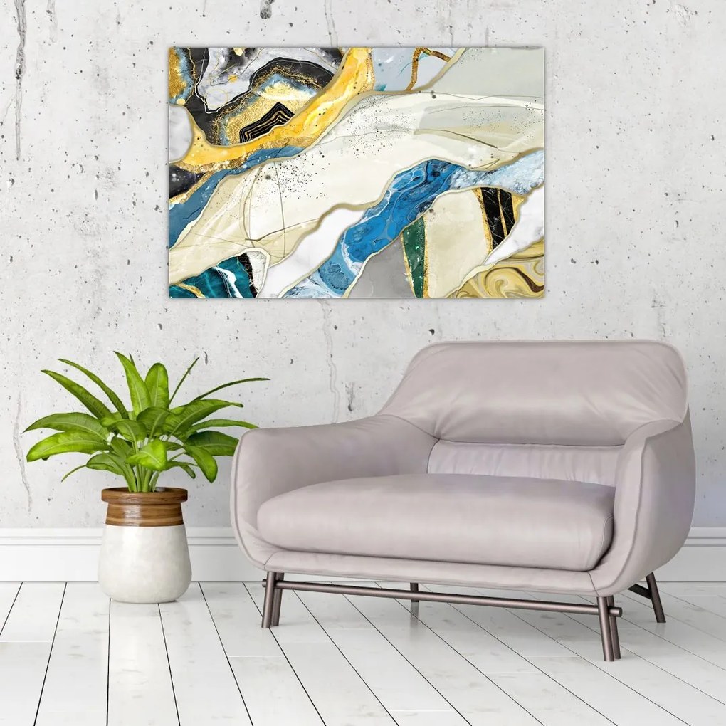 Tablou - Marmură colorată (90x60 cm)