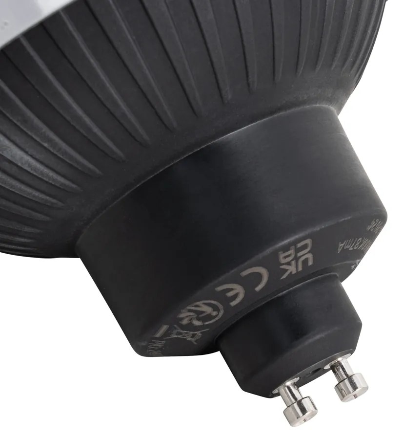 Set de 5 becuri LED GU10 reglabile în 3 trepte 111mm 10.5W 770 lm 4000K