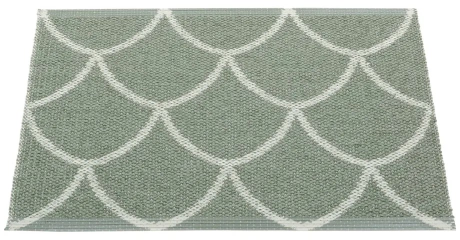 Covor pentru exterior și interior verde 70x50 cm Kotte Army Sage – Pappelina