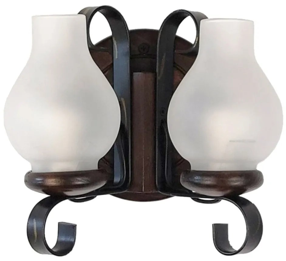 Aplica de perete rustica fabricata manual din lemn Roata WOOD-RO-AP2