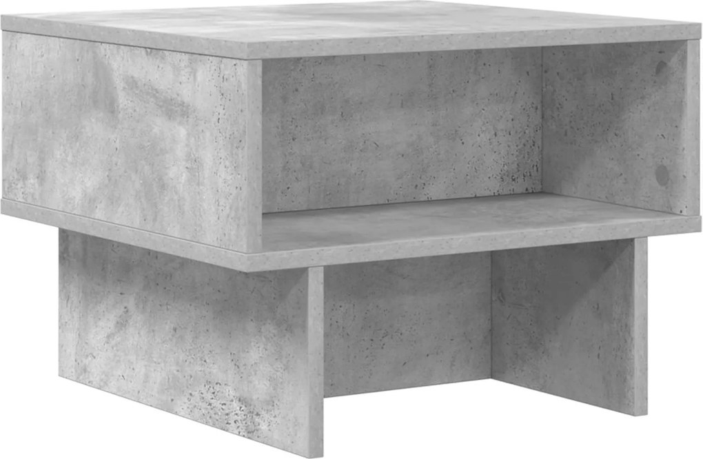 vidaXL Masă de cafea Gri din beton 48 x 46 x 35 cm Lemn compozit