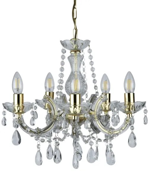 Searchlight 699-5 - Lustră pe lanț MARIE 5xE14/40W/230V