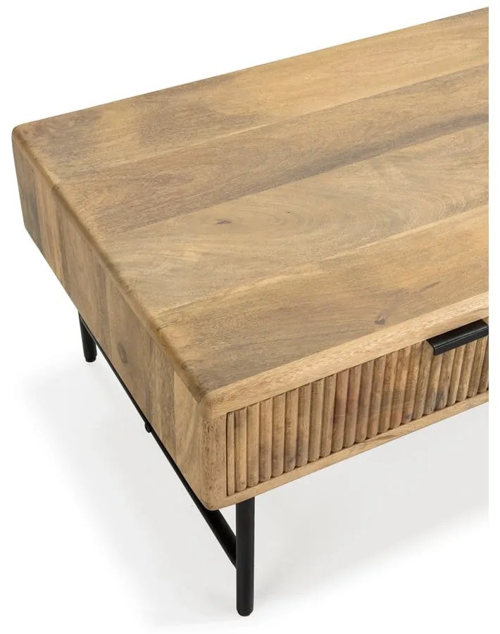 Măsuță de cafea în culoare naturală din lemn de mango 60x120 cm Mundra – MOME