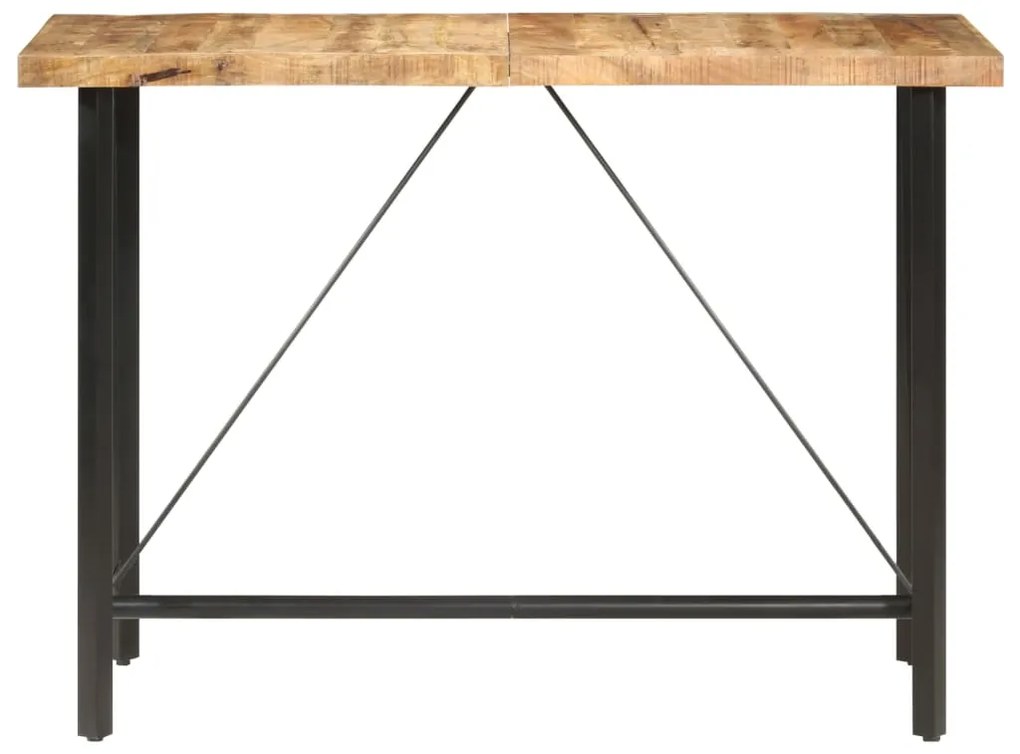 286612 vidaXL Masă de bar, 150x70x107 cm, lemn de mango nefinisat