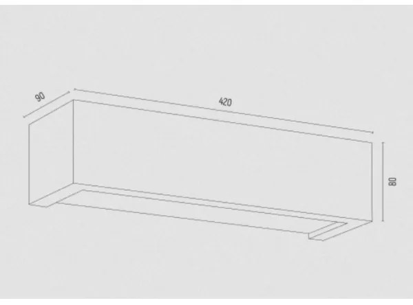 Aplică CASERTA 2xE27/15W/230V 42 cm Argon 7169