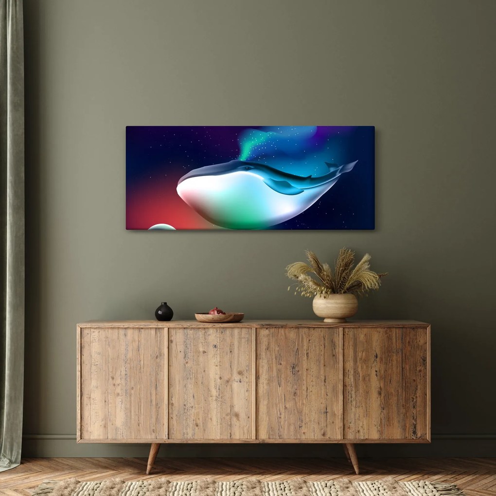 Tablou - Balena spațială (120x50 cm)