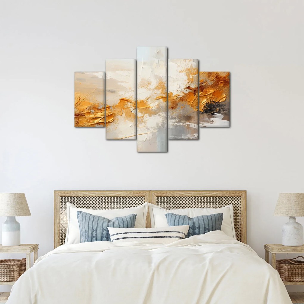 Tablou - Textura aurie (150x105 cm)
