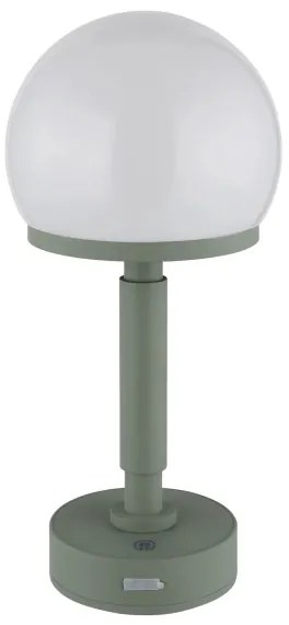 Lampă LED tactilă reîncărcabilă de masă Globo 21034B HAKU LED/2,5W/5V 2800K verde