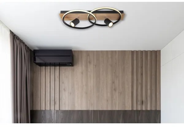 Plafonieră LED Globo 67309-36 DANNY 2xLED/18W/230V + 2xGU10/35W/230V