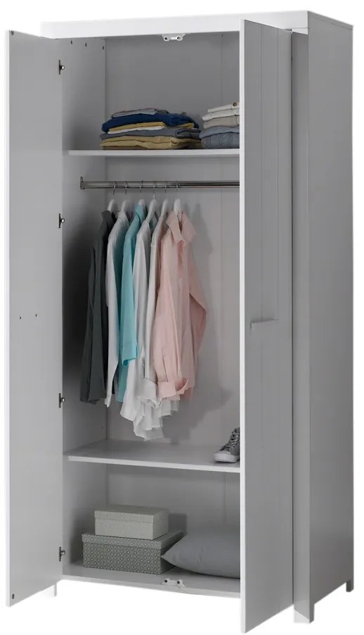 Dulap ERIK cu 2 uși, alb – Vipack