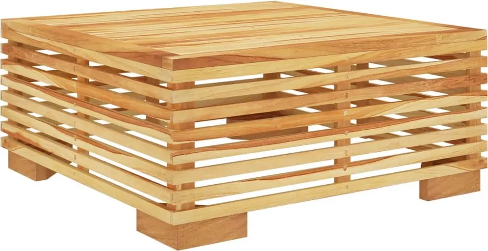 vidaXL Măsuță de cafea de grădină, 69,5x69,5x31 cm, lemn masiv de tec