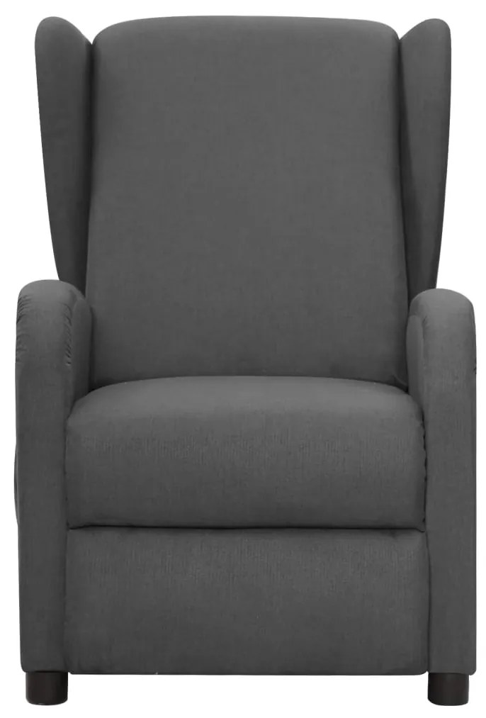 342314 vidaXL Fotoliu de masaj, gri închis, material textil