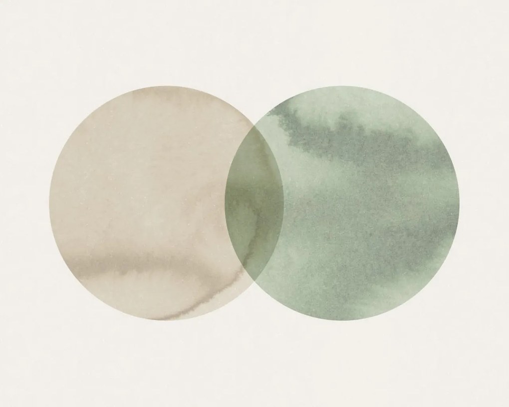 Fototapet, Eclipse, Beige Green, Rebel Walls