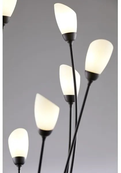 Jupiter 2058 - Lampă de podea GLORIOSA, 9 x G9, 14 W, 230 V, neagră