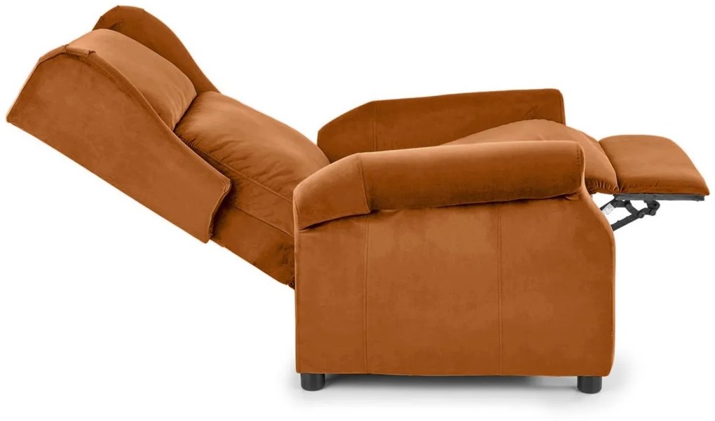 Fotoliu recliner Agustin 2 velvet cinnamon H107 cm
