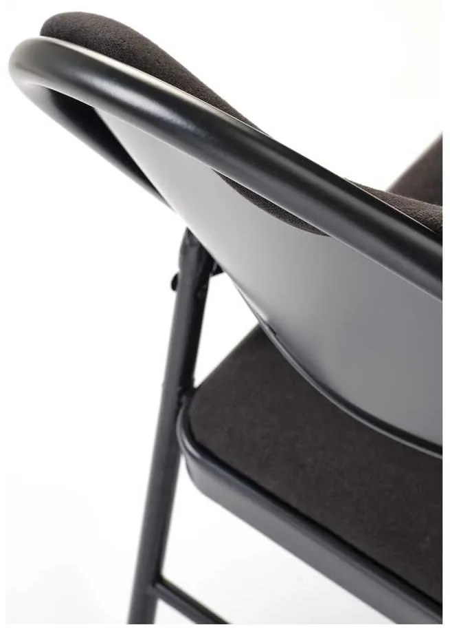 Scaun pliabil Dover, negru