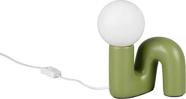 Veioză verde din ceramică (înălțime 21,5 cm) Quinn – Reality