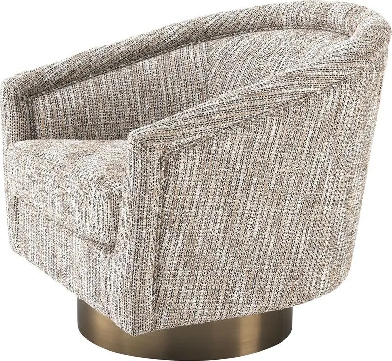 Fotoliu rotativ design lux Catene, bej 115299 HZ