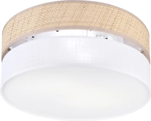 Plafonieră SIRJA DOUBLE BOHO, 2 x E14, 15 W, 230 V, Ø 35 cm, bej/alb
