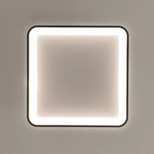 Brilagi - Plafonieră LED dimabilă FALCON SLIM, 50W, 230V, 50x50 cm, neagră + telecomandă