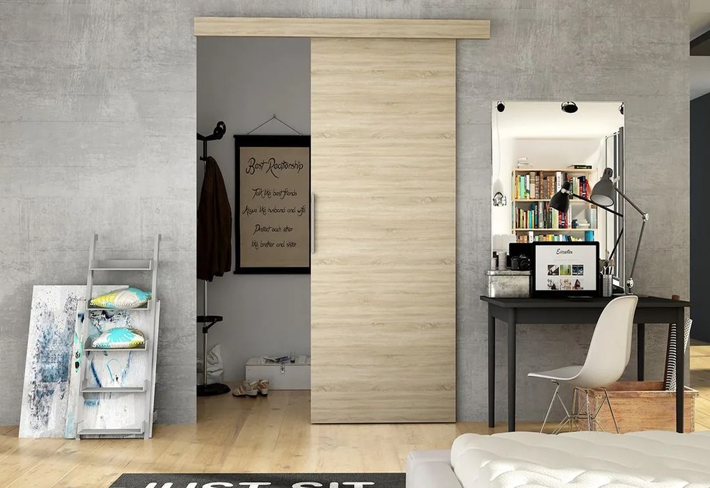 Expedo Ușă glisantă DOLANO I + Amortizor, 86,5x205, alb