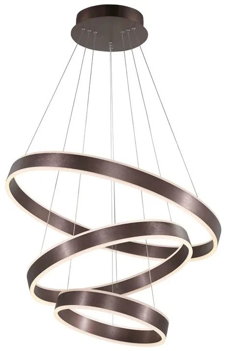 Lustra LED dimabila design modern Ø80cm Nador III Coffee