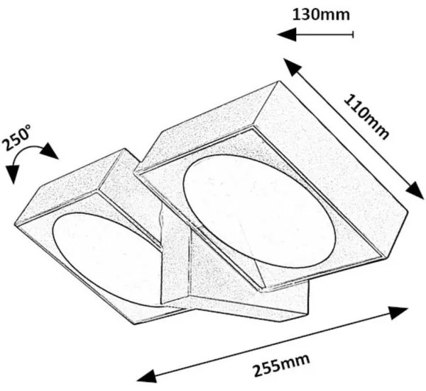 Aplică LED de exterior Rabalux 77101 TELDE 2xLED/7W/230V IP54 antracit