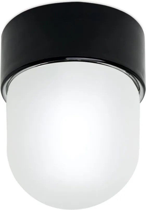 Mini Plafoniera din ceramica neagra OSTIA