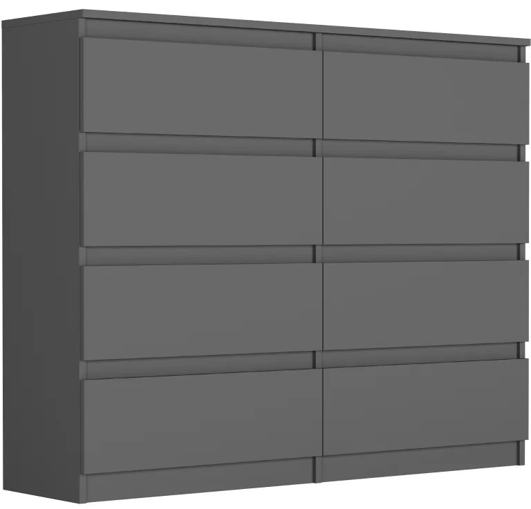 Comoda cu 8 sertare R-120-S8 - diferite variante de culoare artisan