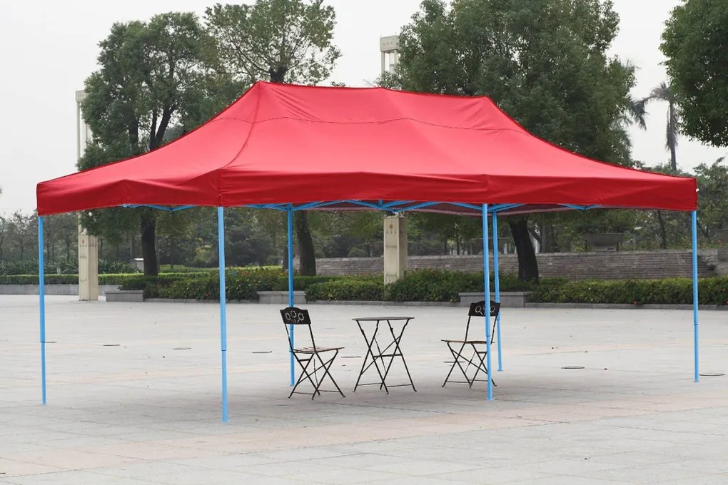 Pavilion pliant 2,9x5,7m-rosu