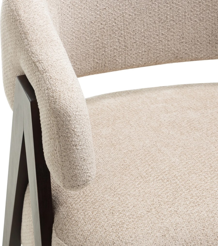 OFERTA Fotoliu design bej MIZU II. calitate