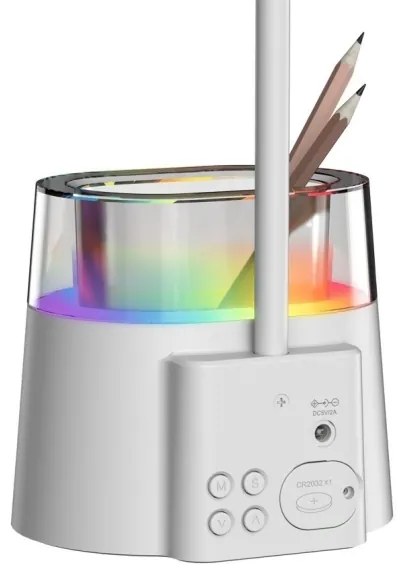 Lampă LED RGBW de masă cu suport de creioane Immax 08980L FALCON LED/10W/5V