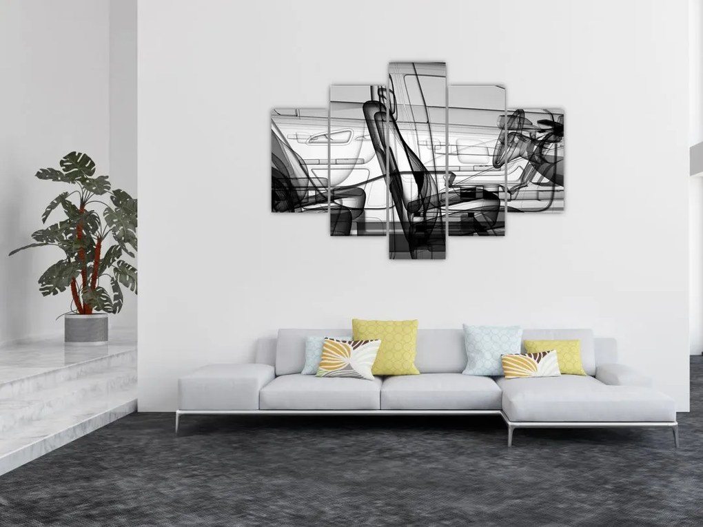 Tablou - 3D model mașina (150x105 cm)