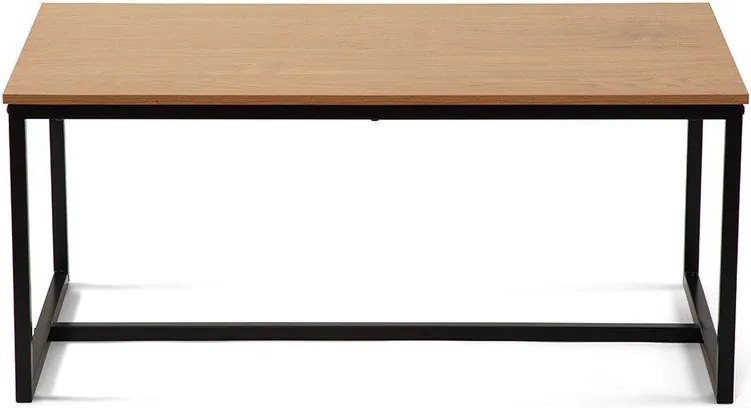 Măsuță de cafea în culoare naturală cu aspect de lemn de stejar 47x90 cm Norden – Bonami Essentials