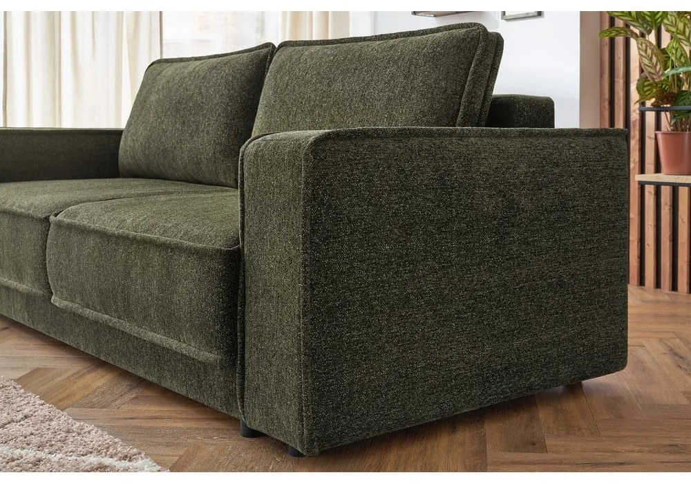 Canapea extensibilă verde Emile - Bobochic Paris
