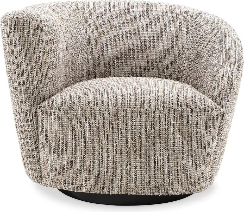 Fotoliu pivotant design elegant LUX Colin left, bej mademoiselle 115432 HZ