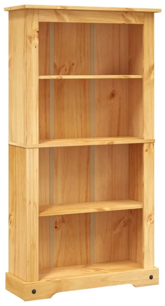 243743 vidaXL Bibliotecă 4 rafturi pin, stil mexican Corona 81 x 29 x 150 cm